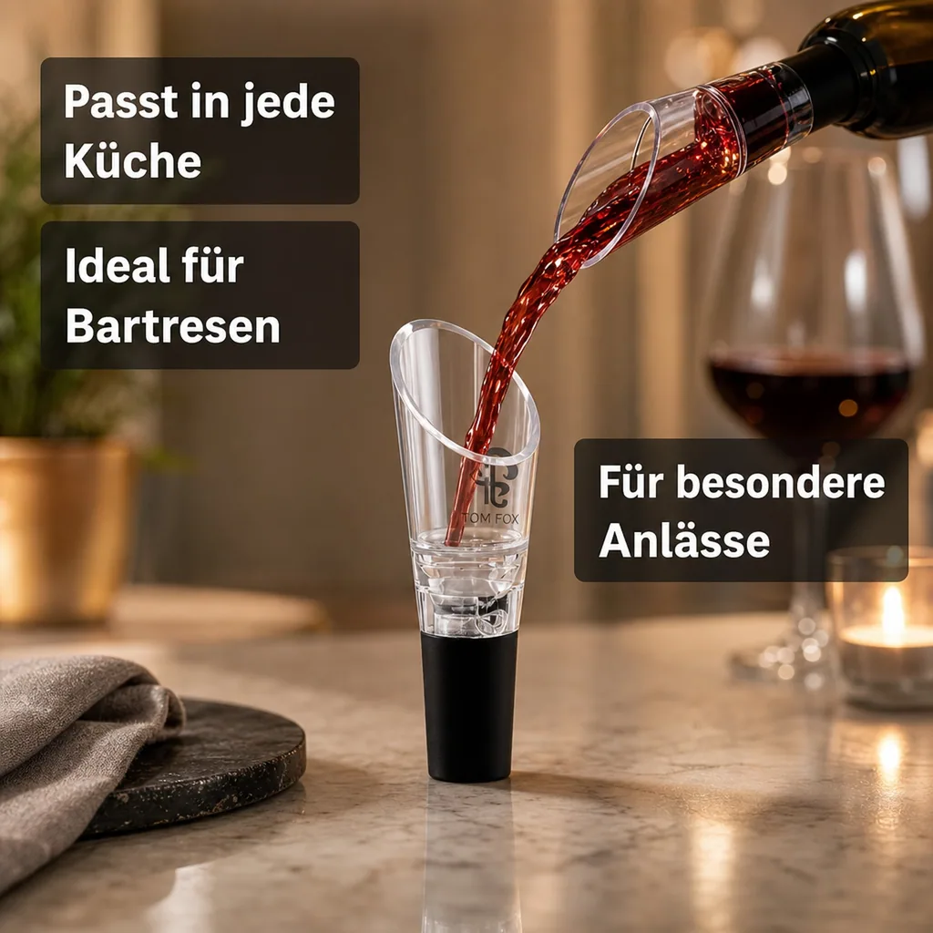 Weinausgießer - Filtro, mit Weinsteinsieb