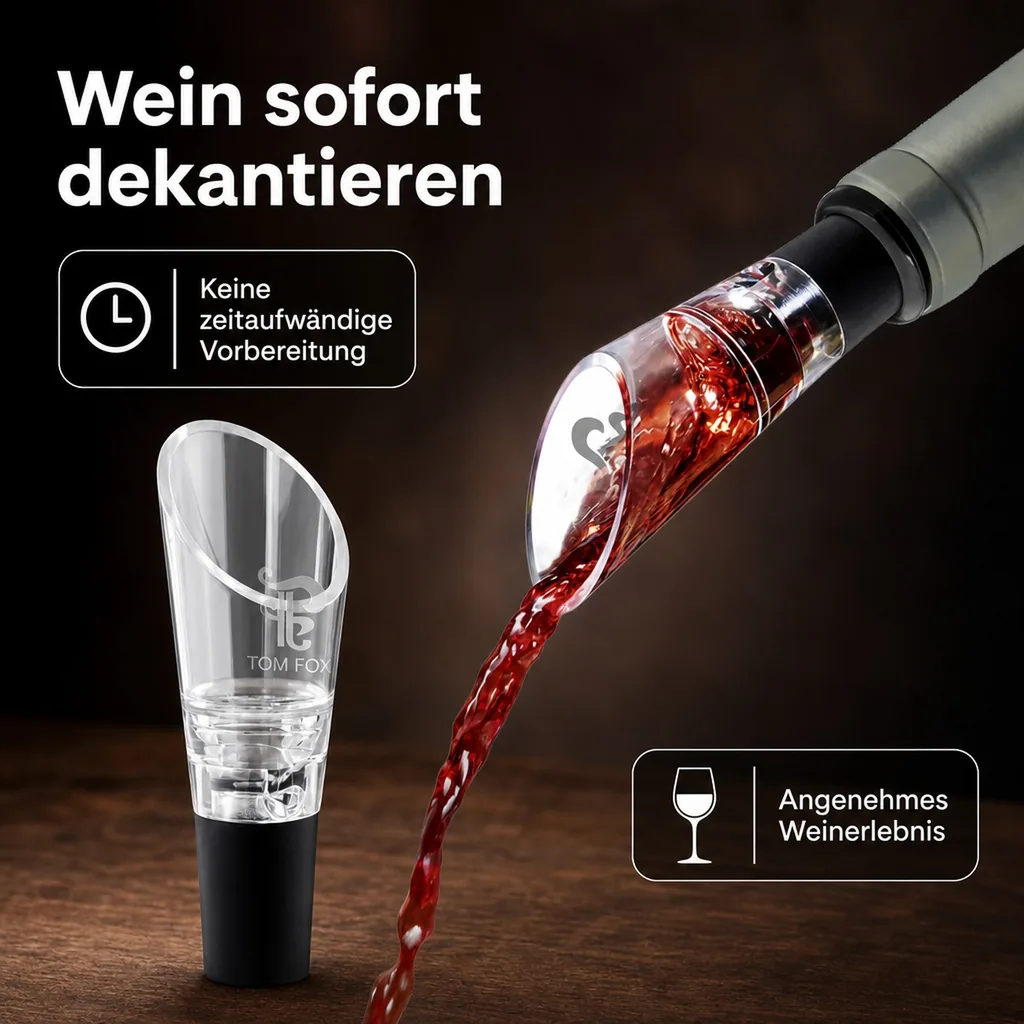 Weinausgießer - Filtro, mit Weinsteinsieb