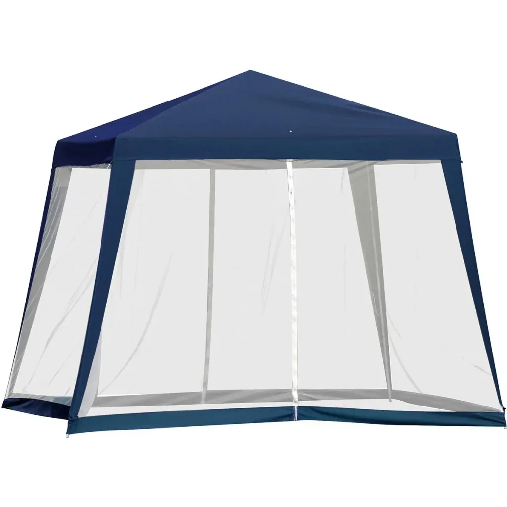 Pavillon mit Moskitonetz beige