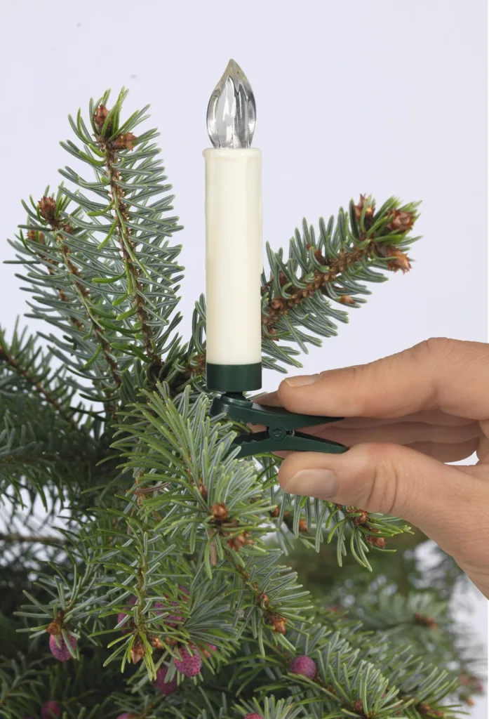 Kabellose Christbaumkerzen für den Innen- und Außenbereich, 15 Stück mit Fernbedienung