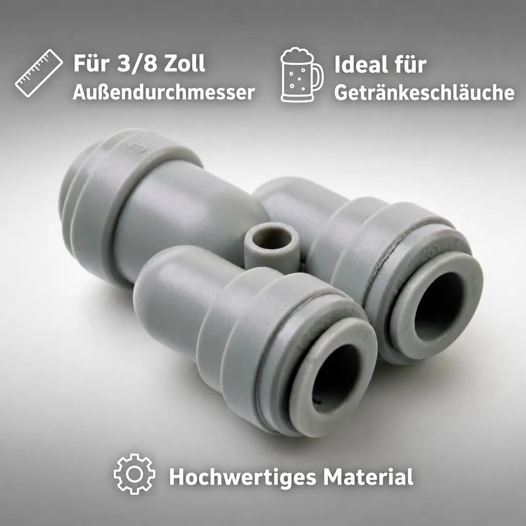 Y - Steckverbinder für Schlauch 3/8"