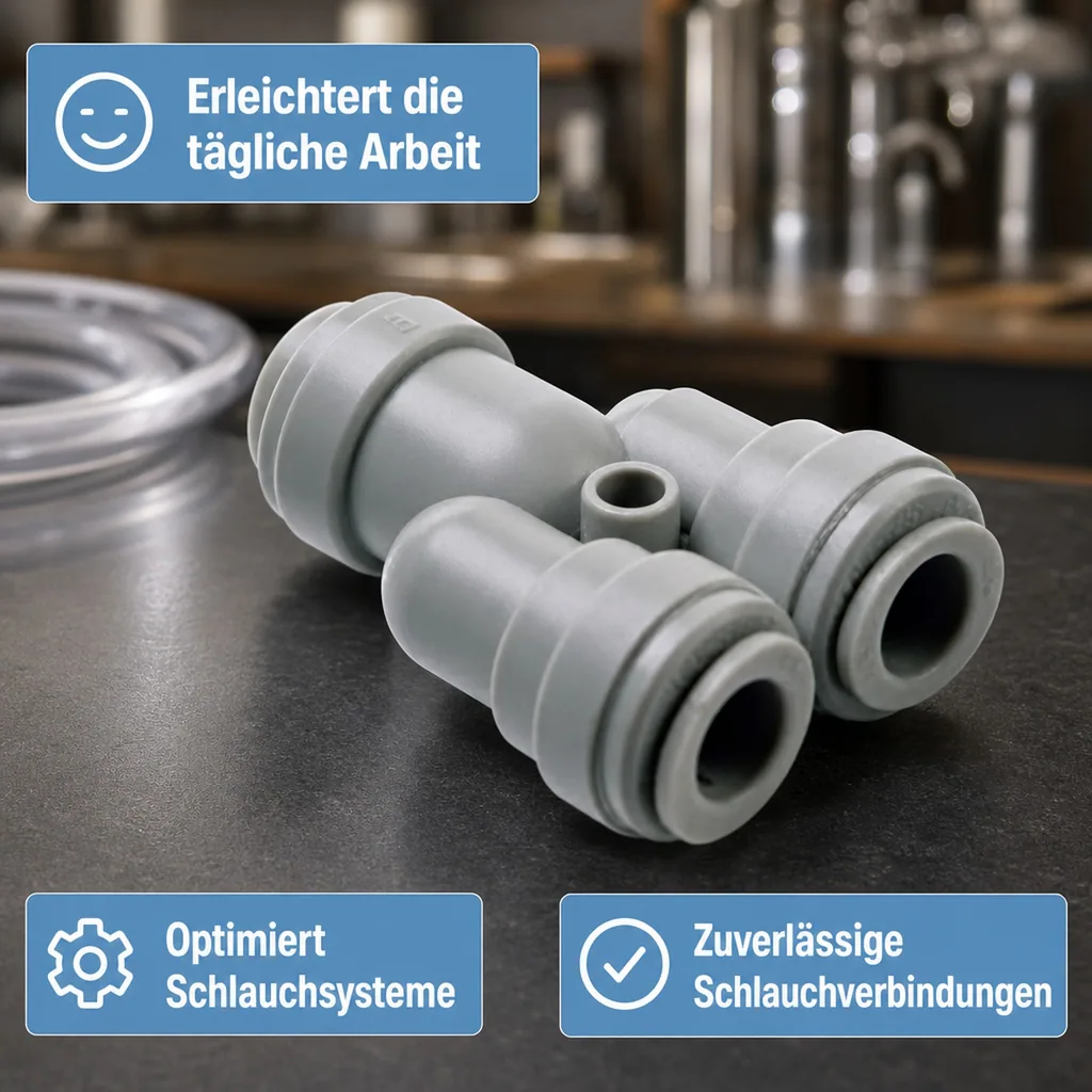 Y - Steckverbinder für Schlauch 3/8"