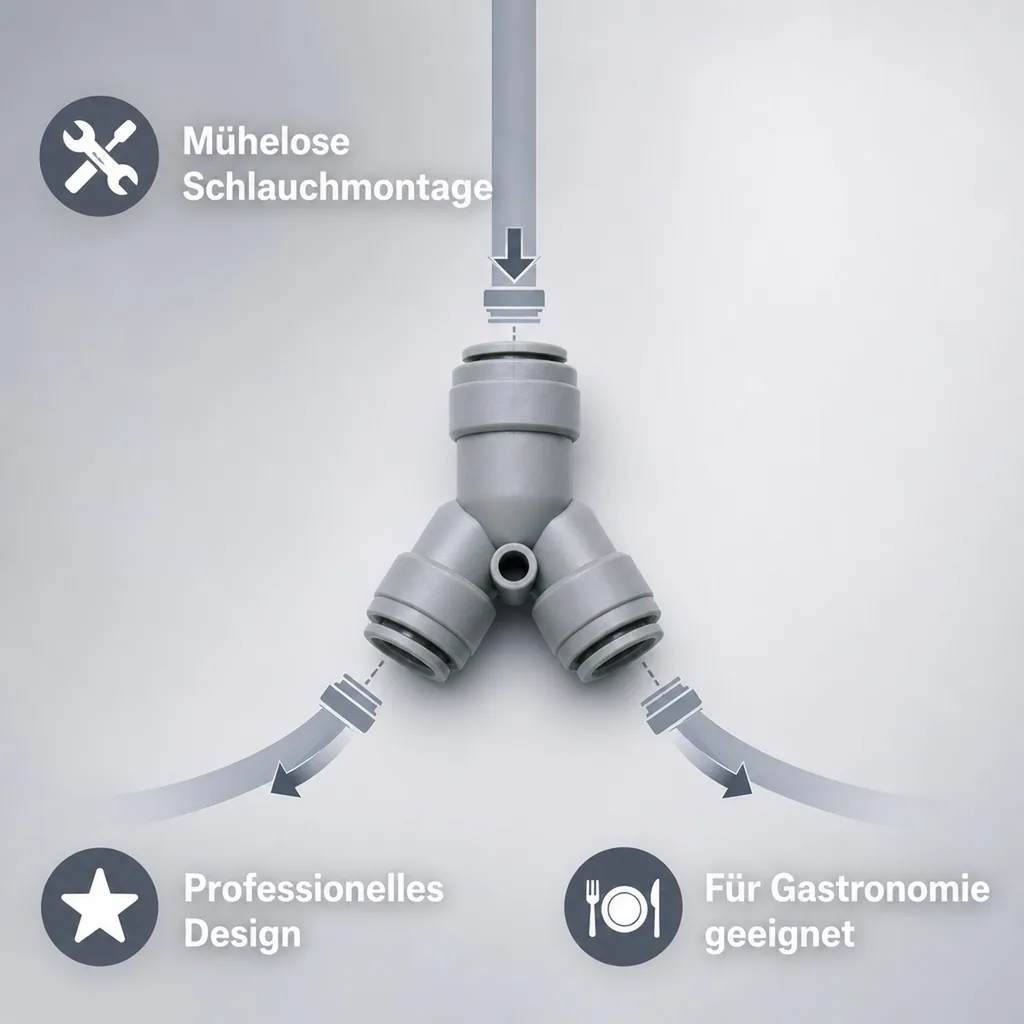 Y - Steckverbinder für Schlauch 3/8"