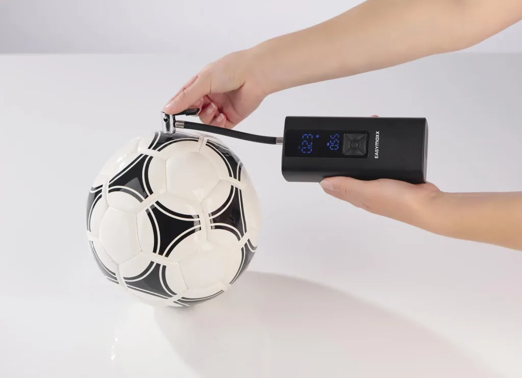 Akku-Handkompressor mit Digital-Display, 12 Volt, schwarz