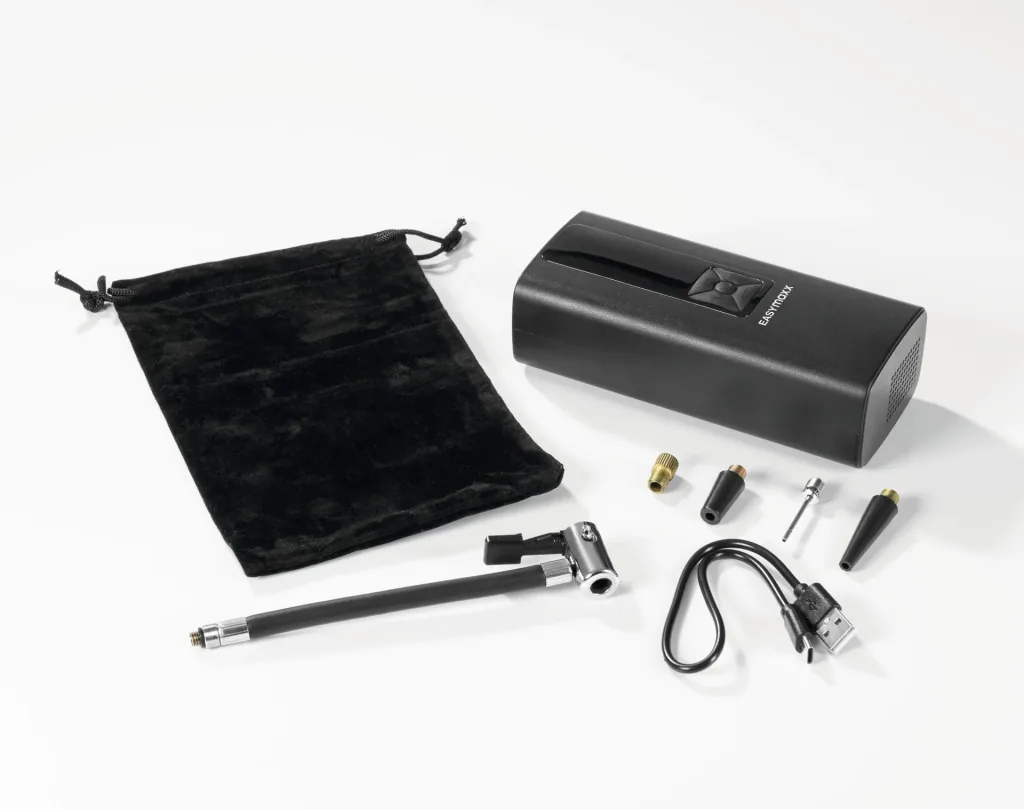 Akku-Handkompressor mit Digital-Display, 12 Volt, schwarz
