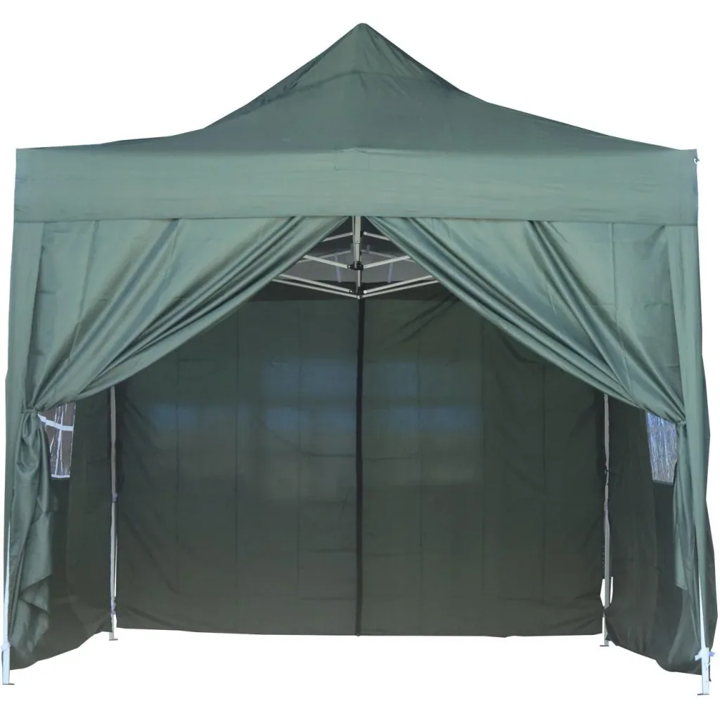 Faltpavillon inkl. 4 Seitenteilen Grün 3x4,5m Pavillon