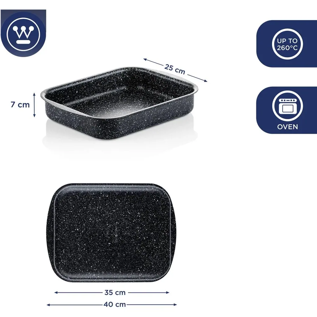 Auflaufform Bratpfanne 35 cm Schwarz