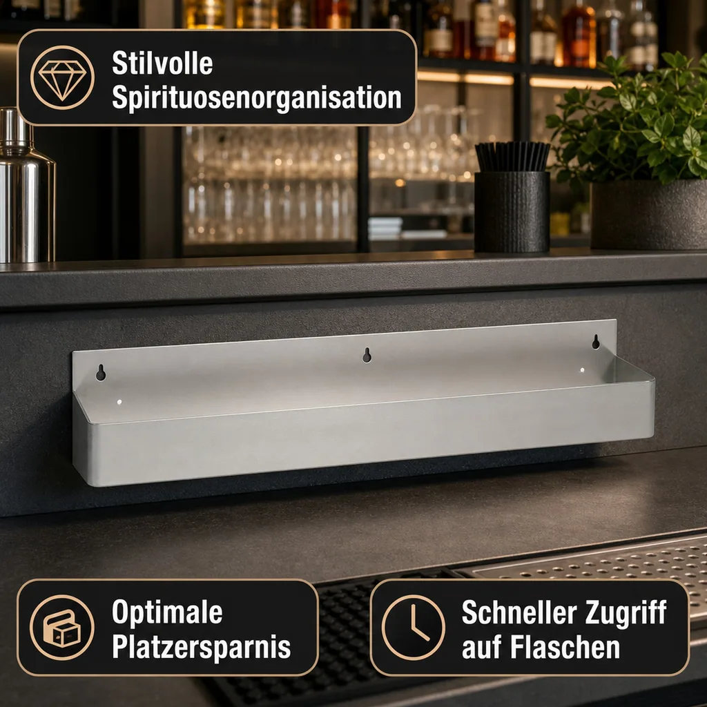 Flaschenregal, Speed Rack für 8 Flaschen, Profi-Flaschenhalter