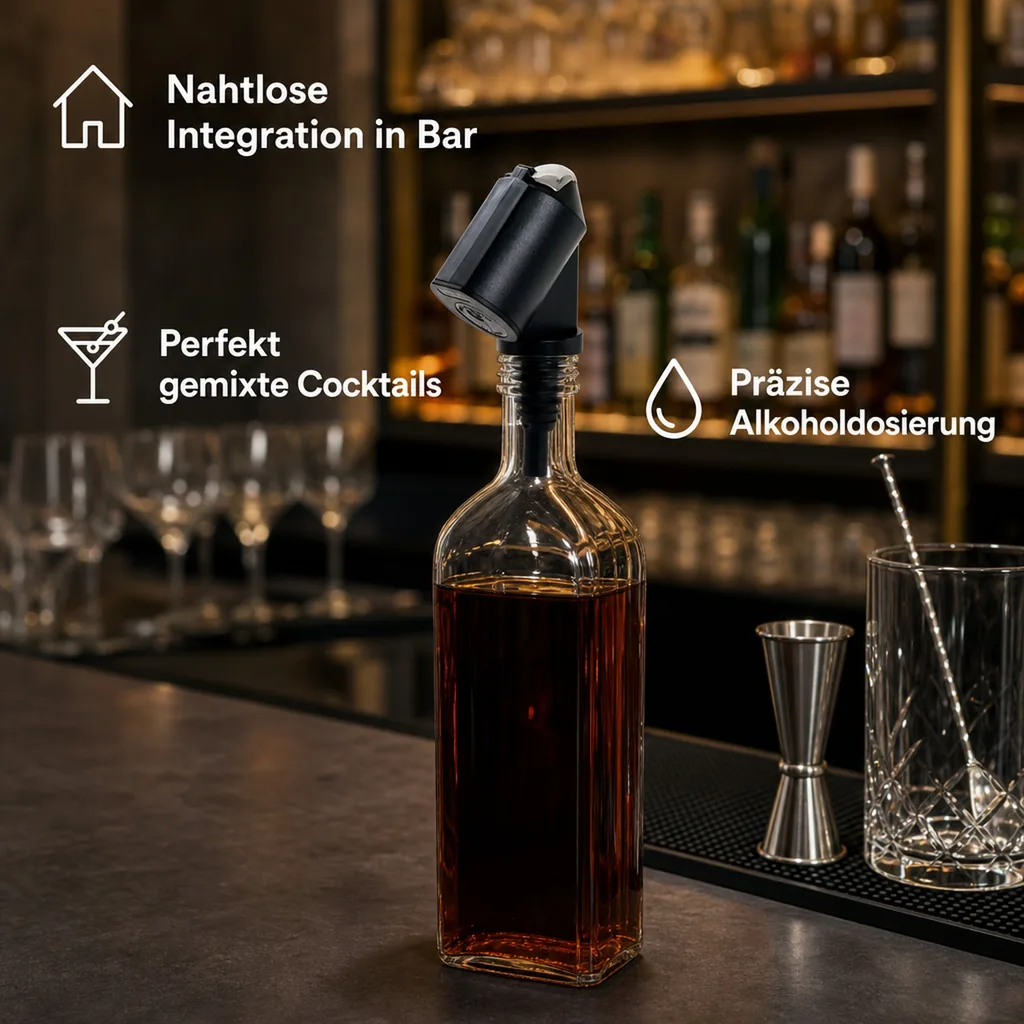 Portionierer, Dosiergerät Bottle Master 3000 - für 0.5 - 1.5 Liter Flaschen, Ausgießer, 2.1 cl