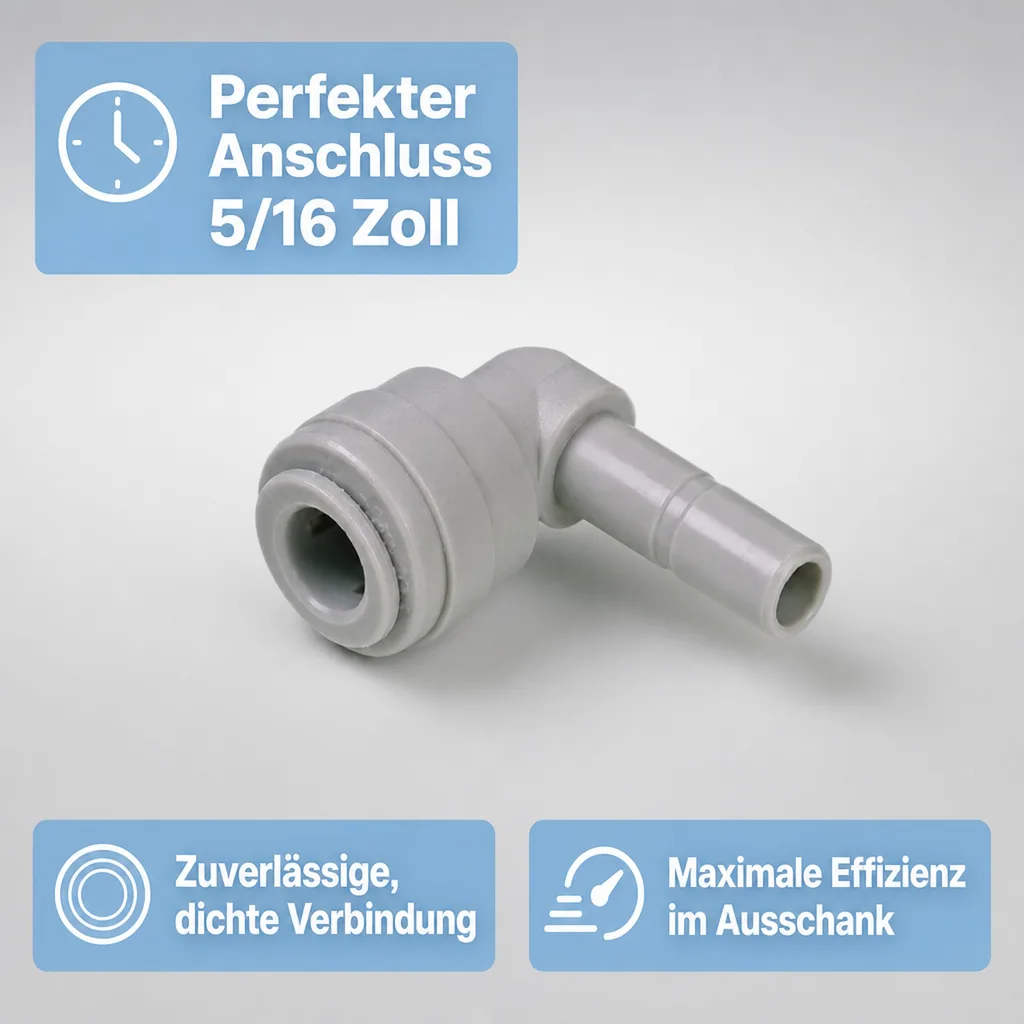 Einsteck Winkelverbinder 5/16tube x 5/16stem