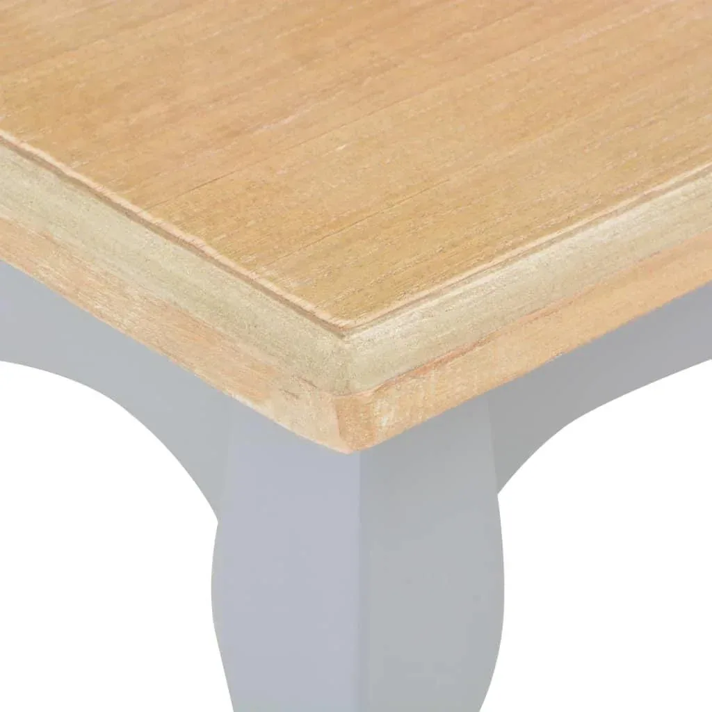 Couchtisch 110x60x40 cm Kiefer massiv grau und braun