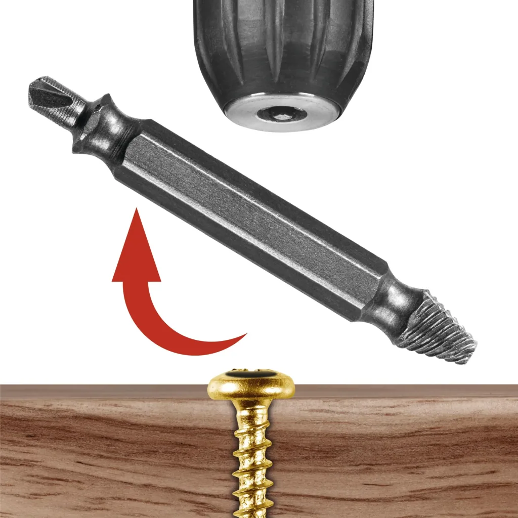 Schraubenentferner-Set 4-teilig