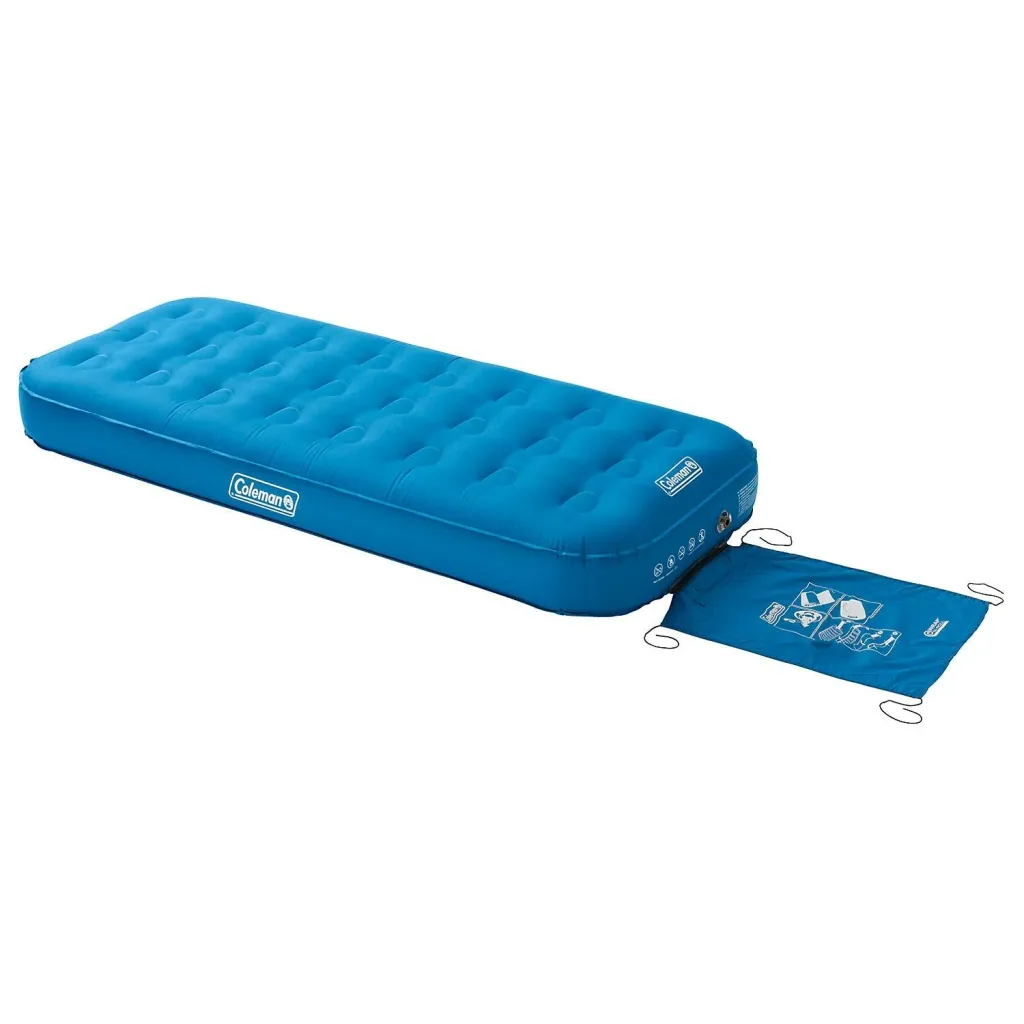 Extra Durable Airbed, Single Luftbett mit stabiler Stegestruktur, gebürstete Polyester-Oberfläche, 198 x 82 x 22 cm