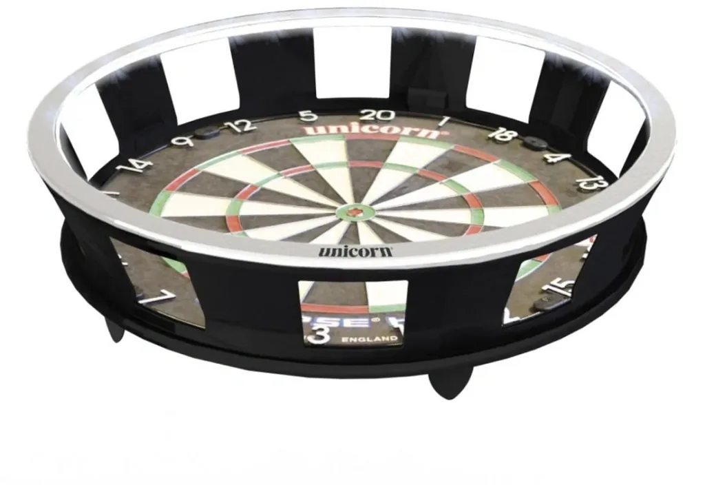 LED Dartboard "Solar Flare" Beleuchtung mit integriertem Surround