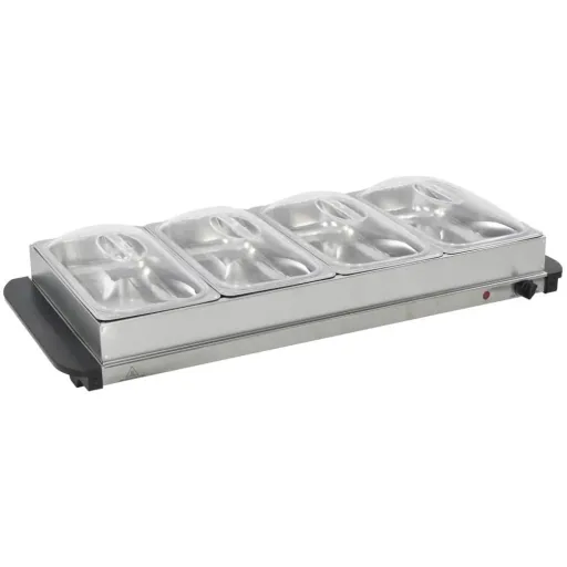 Buffetwärmer 400 W 4x2,5 L aus Edelstahl