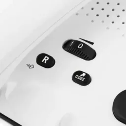 Schnurgebundenes Großtastentelefon PhoneEasy 331ph weiß, mit optischer Anrufsignalisierung, 3 Direktwahl-Fototasten