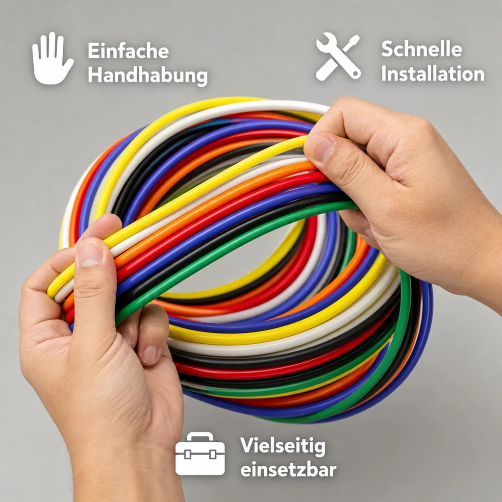 Druckluftschlauch, Außendurchmesser 1/4" (6mm) - Meterware
