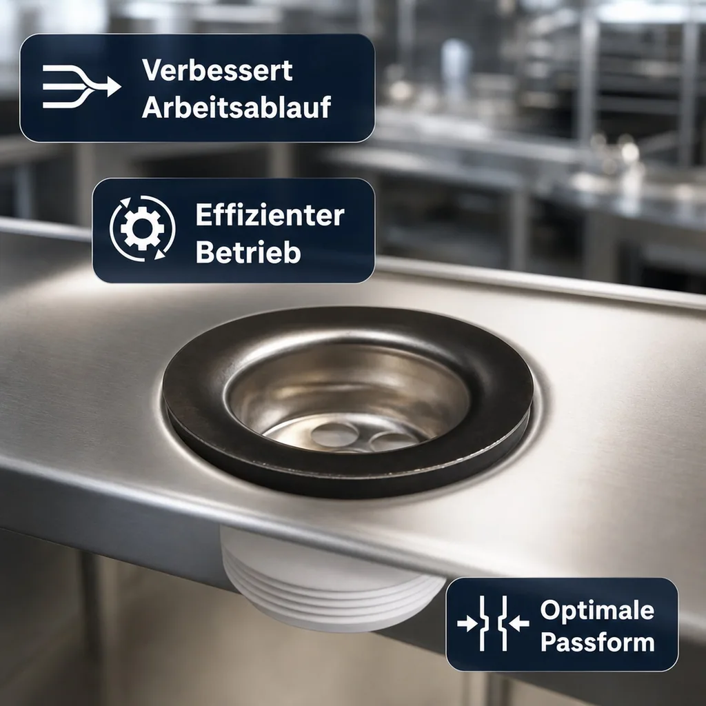 Ablaufventil 1 1/2 Zoll für Spülbecken und Spülwannen