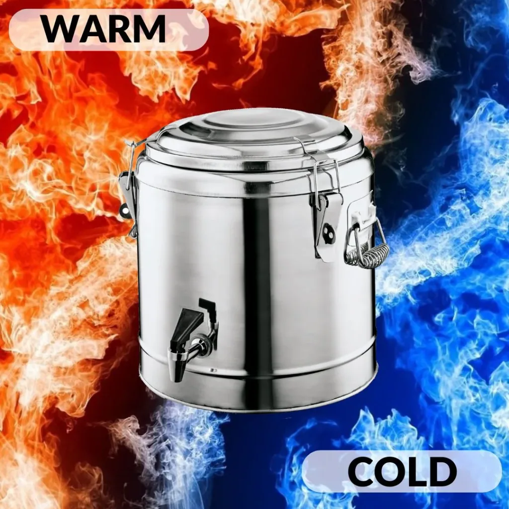 Thermobehälter, Thermogetränkebehälter, Getränkebehälter mit Zapfhahn - 11L