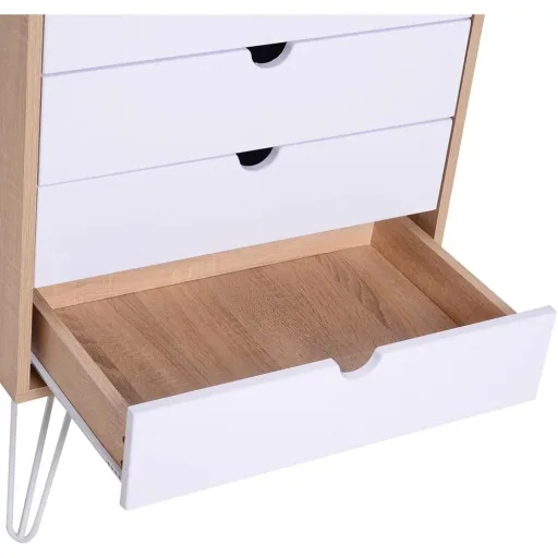 Nachttisch Nachtschrank Beistellstisch Flurkommode Konsole 4 x Schublade