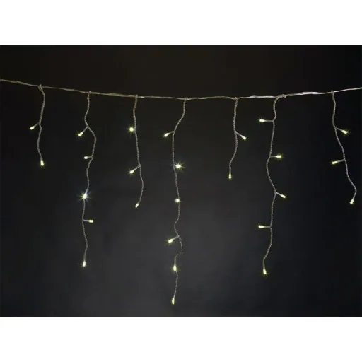 Vellight Eiszapfen-Weihnachtsbeleuchtung - 2 x 0,6 m - 72 LEDs - Warmweiß - Innen und Außen