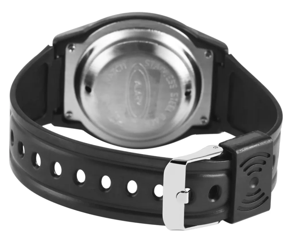 Sprechende Digitaluhr mit Alarm und Silikonarmband