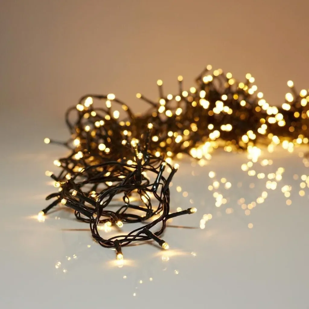Weihnachtsbeleuchtung 320 LEDs 24 Meter warmweiß - LED-Lichter
