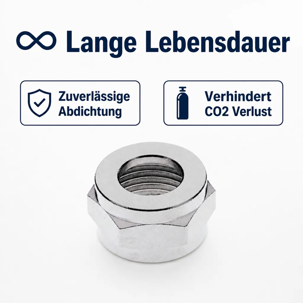 Sechskantmutter 3/4 Zoll für Co2 Schlauch
