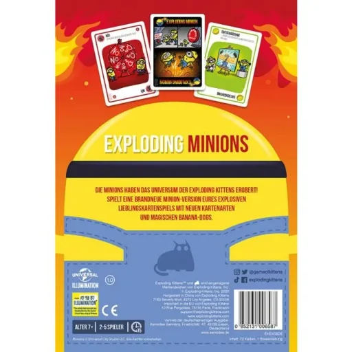 Gesellschaftsspiel Exploding Minions