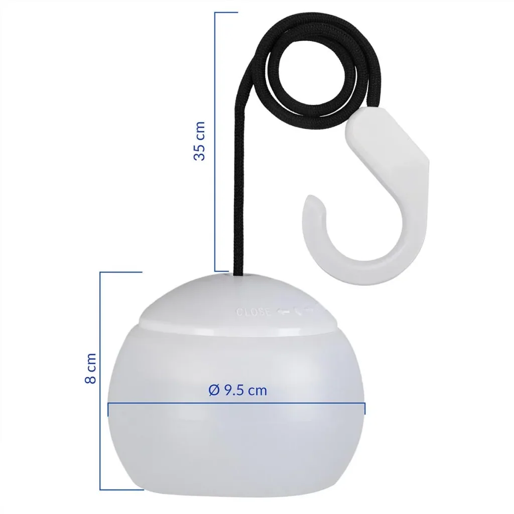 LED-Hängelampe - Außen- und Innenbeleuchtung - mit Haken - 4er-Set