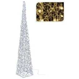 LED verlichte kegel kerstverlichting warm wit binnen/buiten 90 cm IP44