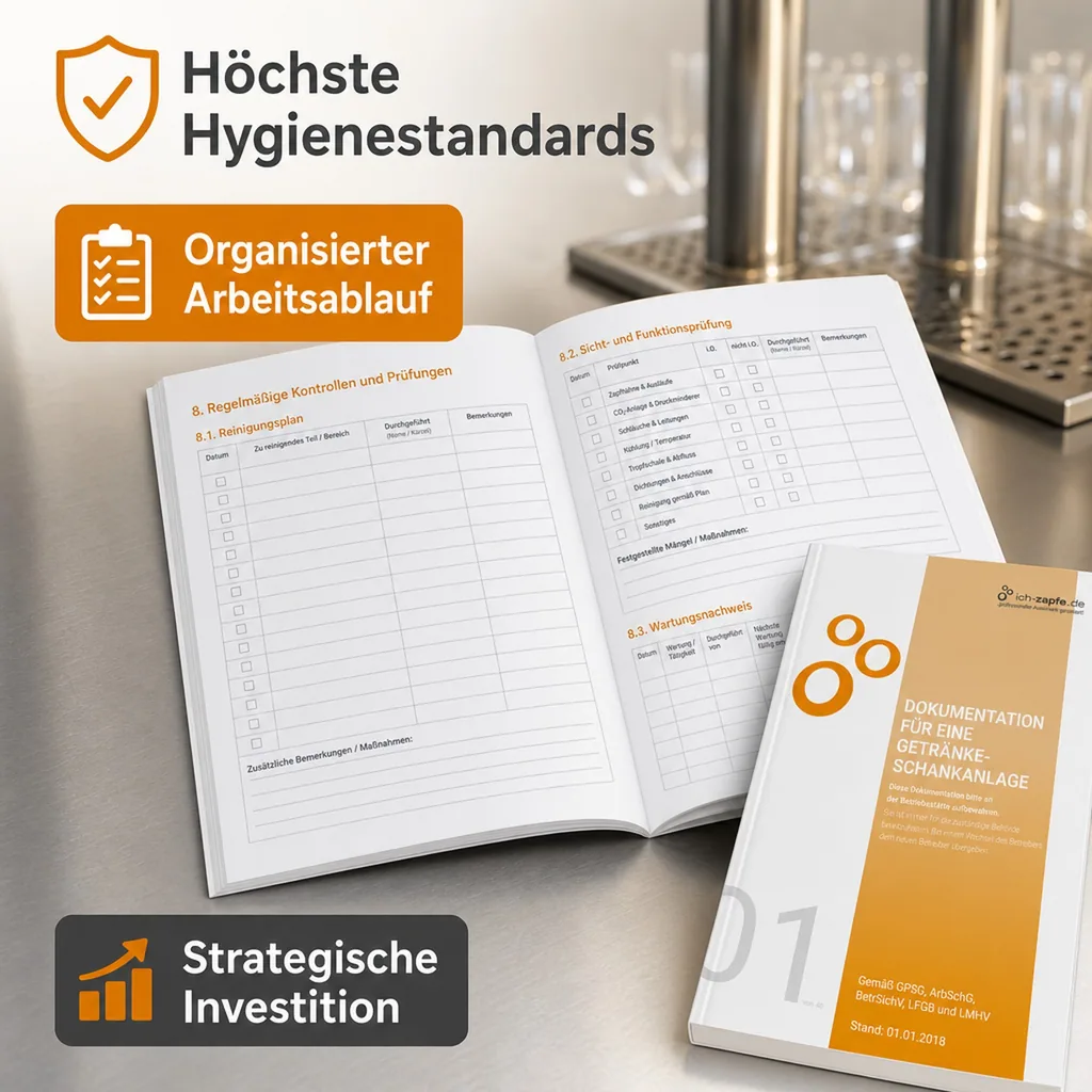 Betriebsbuch für Schankanlagen - Dokumentation für Getränkeschankanlagen