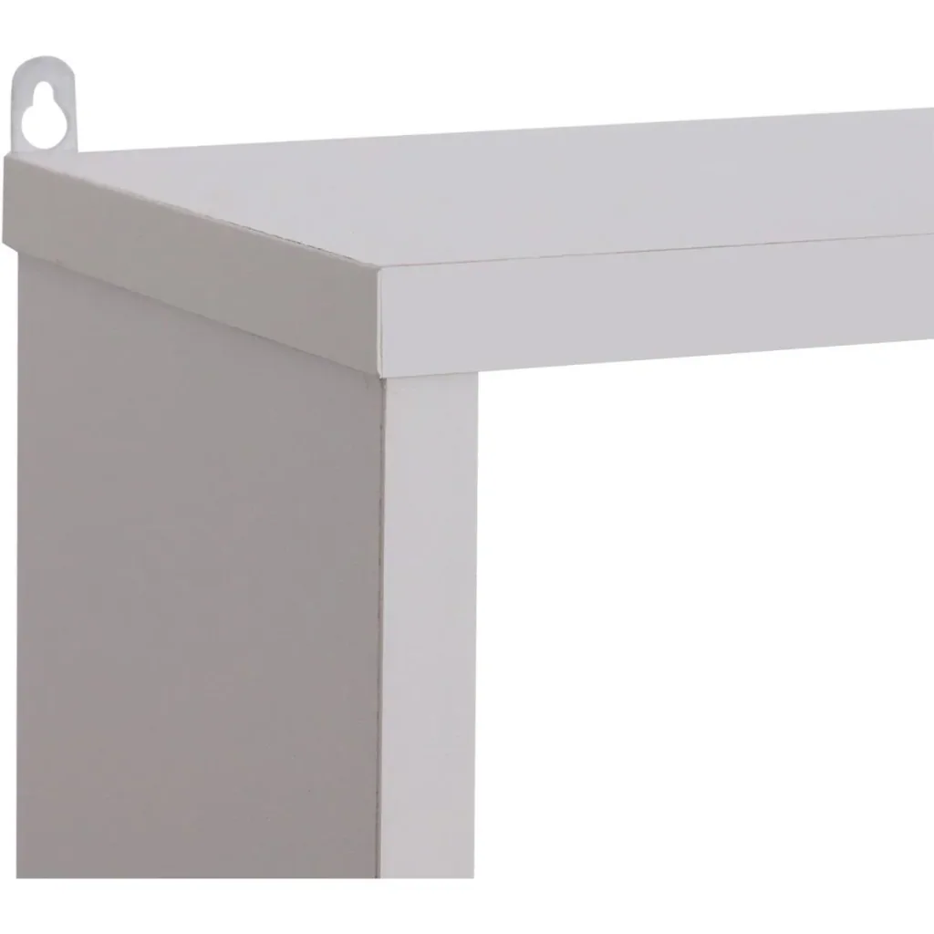 Wandregal Hängeregal Schweberegal Bücherregal Wandboard Organizer Holz Weiß 85 x 14,5 x 47,5 cm