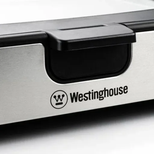 Westinghouse Edelstahl-Elektrogrill - Tischgrill - 1800W - 52,8x12,3x37,7cm - Schwarzer Marmor