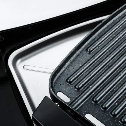 Westinghouse Edelstahl-Elektrogrill - Tischgrill - 1800W - 52,8x12,3x37,7cm - Schwarzer Marmor