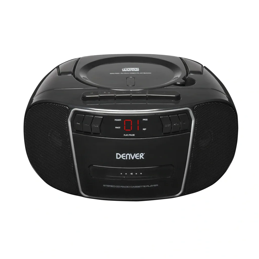 Tragbarer CD-Player mit Kassette, Radio und Aux-Eingang TCP-40