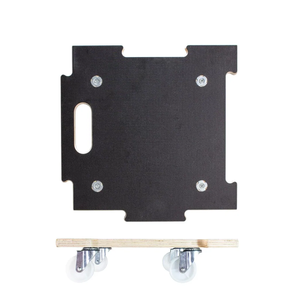 Multi Roller MR 1393, 39 x 39 x 10 cm, harte Rollen Ø 63 mm, Platte Multiplex Maxigrip FSC®, Tragkraft 200 kg