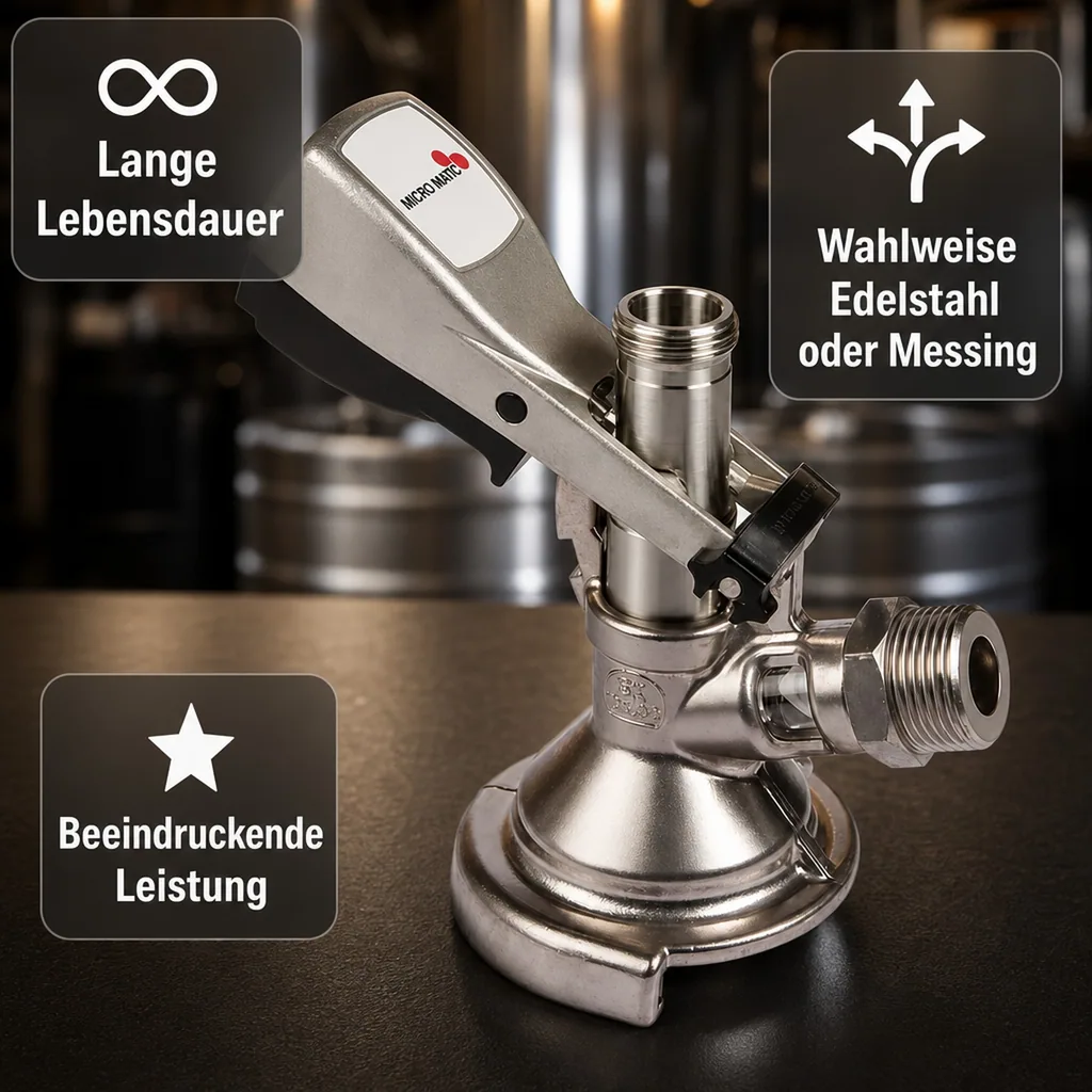 Kombi - Zapfkopf Micro-Matic, Thekenanstich