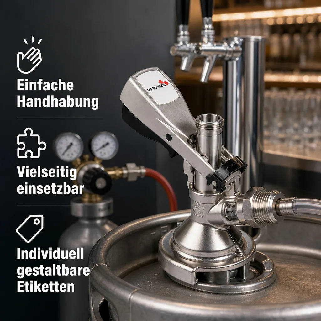 Kombi - Zapfkopf Micro-Matic, Thekenanstich