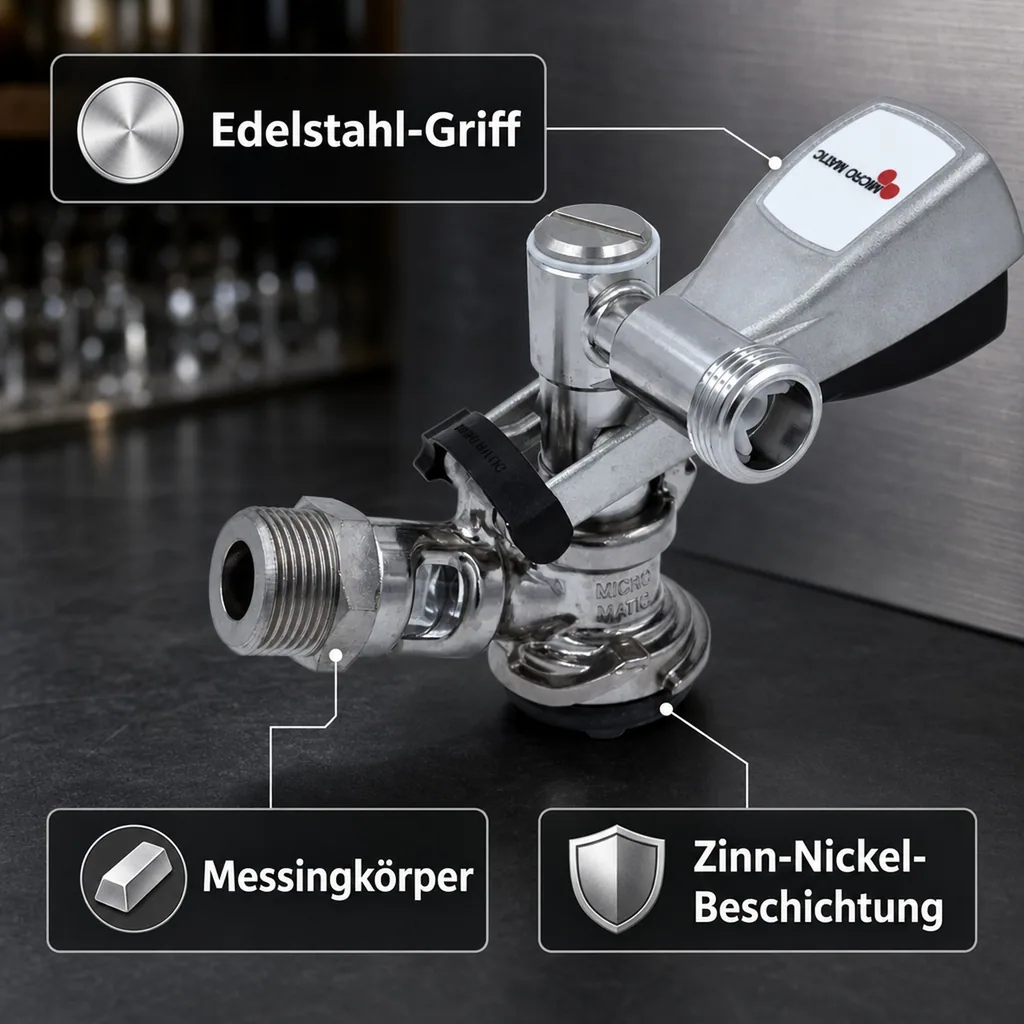 Korb - Zapfkopf, Keg Anschluss - Micro-Matic, Thekenanstich