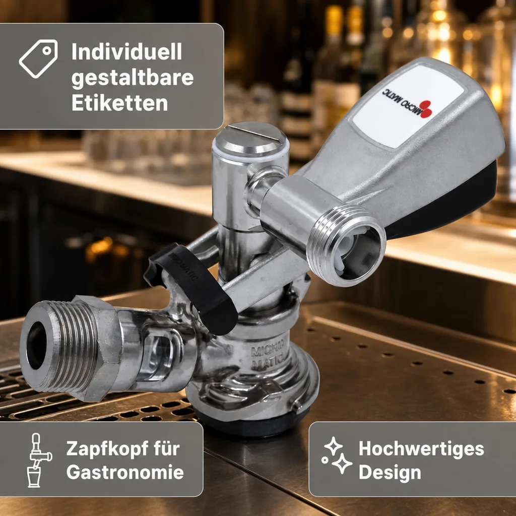 Korb - Zapfkopf, Keg Anschluss - Micro-Matic, Thekenanstich