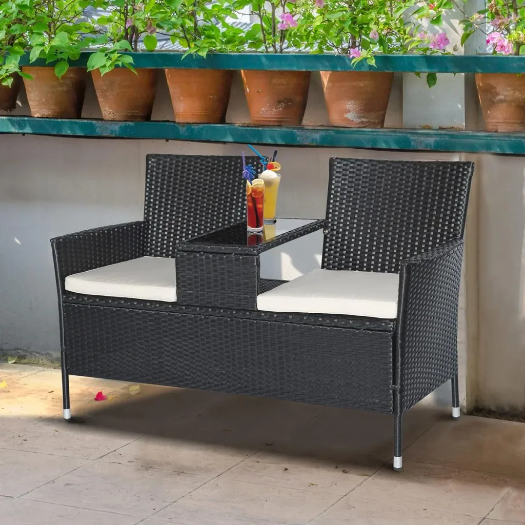 Polyrattan Gartenbank