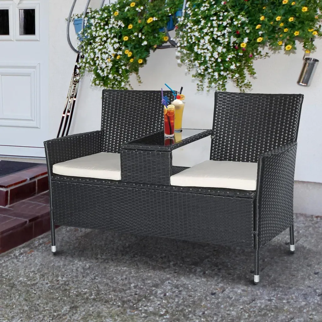 Polyrattan Gartenbank