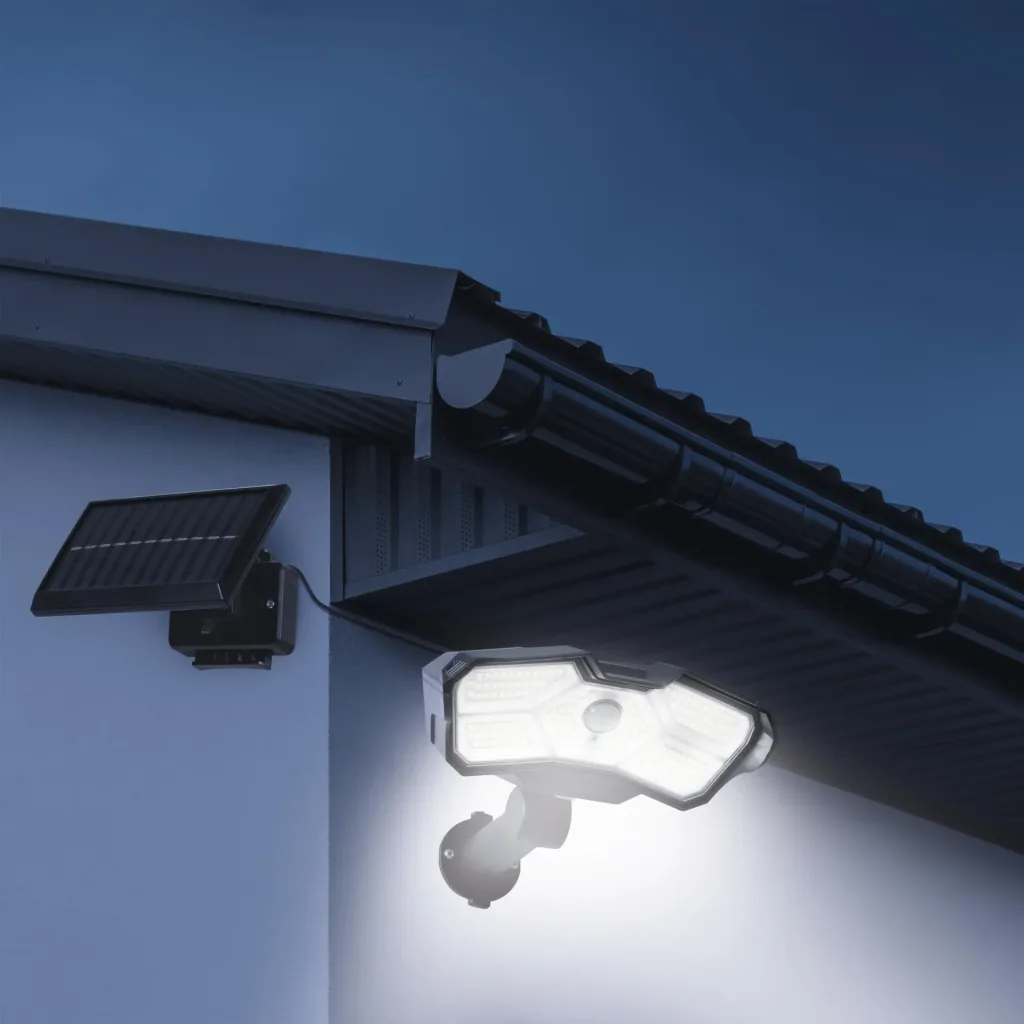 LED Solarstrahler mit Bewegungsmelder, 400 Lumen