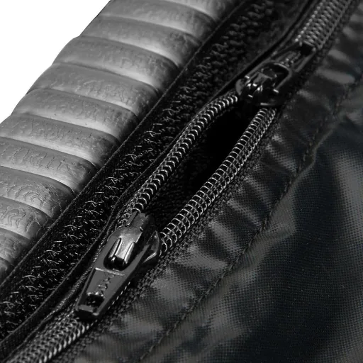Aufbewahrungsbox Polyrotan auf Rädern schwarz 122 x 56 x 61cm