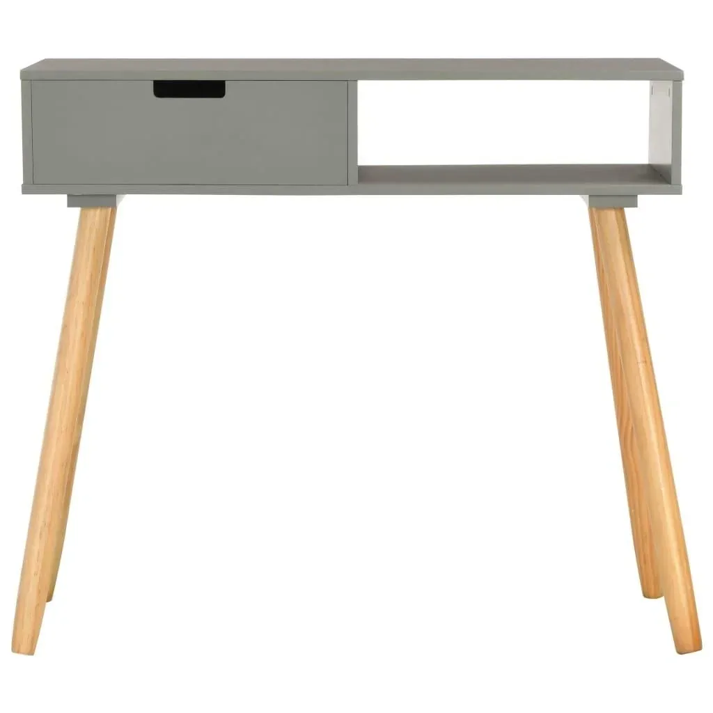 Wandtisch 80x30x72 cm Kiefer massiv grau