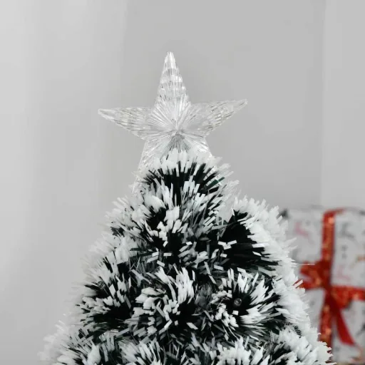 künstlicher Weihnachtsbaum mit LED-Licht Sieben-Farben-Lichtleiter
