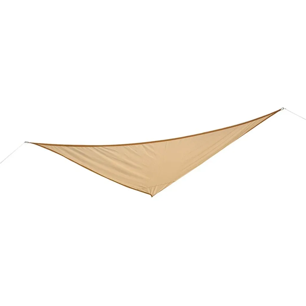 Sonnensegel Dreieck/3x3x3 m Sand Polyester - wasserabweisend