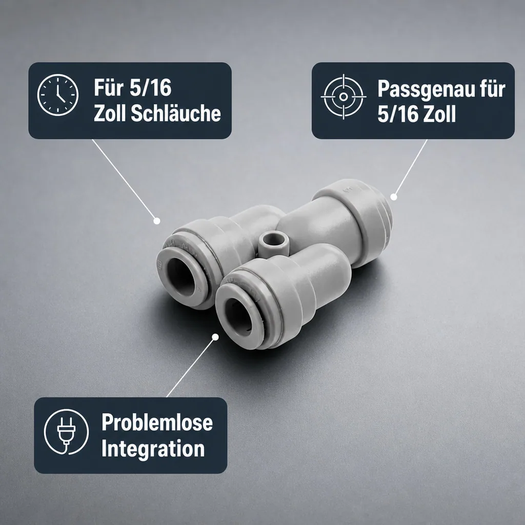 Y - Steckverbinder für Schlauch 5/16"