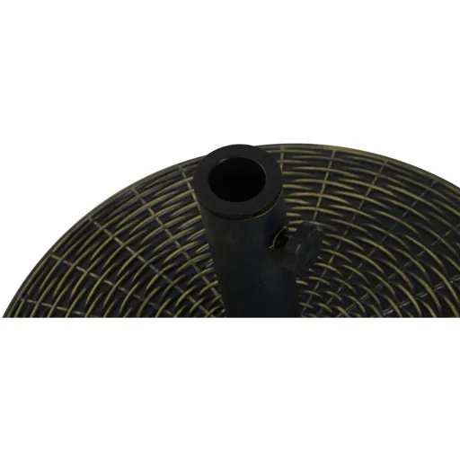 Sonnenschirmständer Schirmhalter Schirmfuß 25 kg Rattanoptik Ø35/Ø38/Ø48 mm Antik Bronze Ø53 x 30 cm